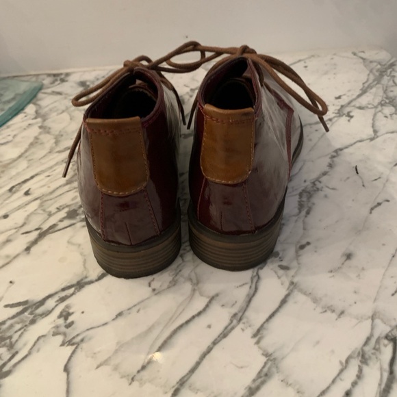 Burgundy Laced Ankle Boots 39 - Picture 6 of 15